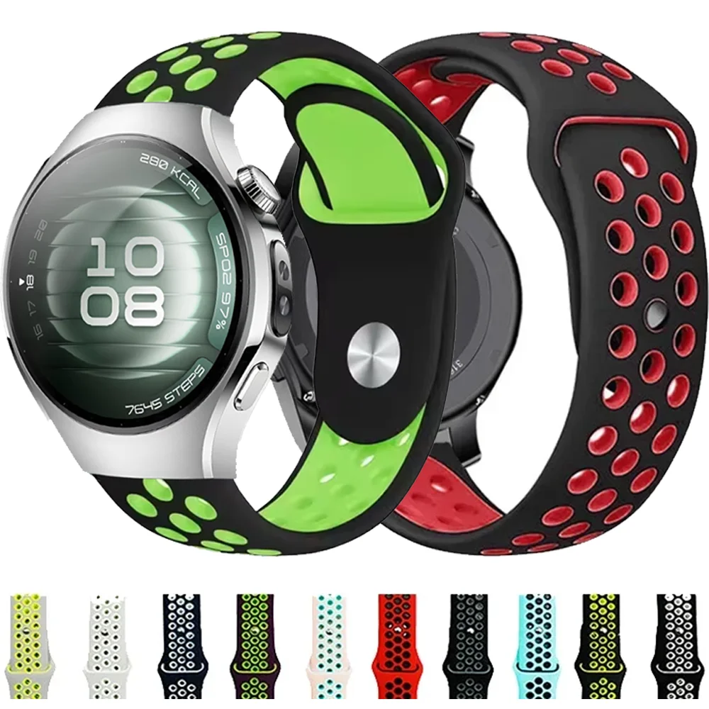 20 مللي متر 22 مللي متر حزام لساعة هواوي 5 46 مللي متر/GT5Pro GT5 4 3 2 42 مللي متر سوار معصم من السيليكون ل Honor 4Pro GS4 3 3i GSPro GT2Pro GT2e حزام