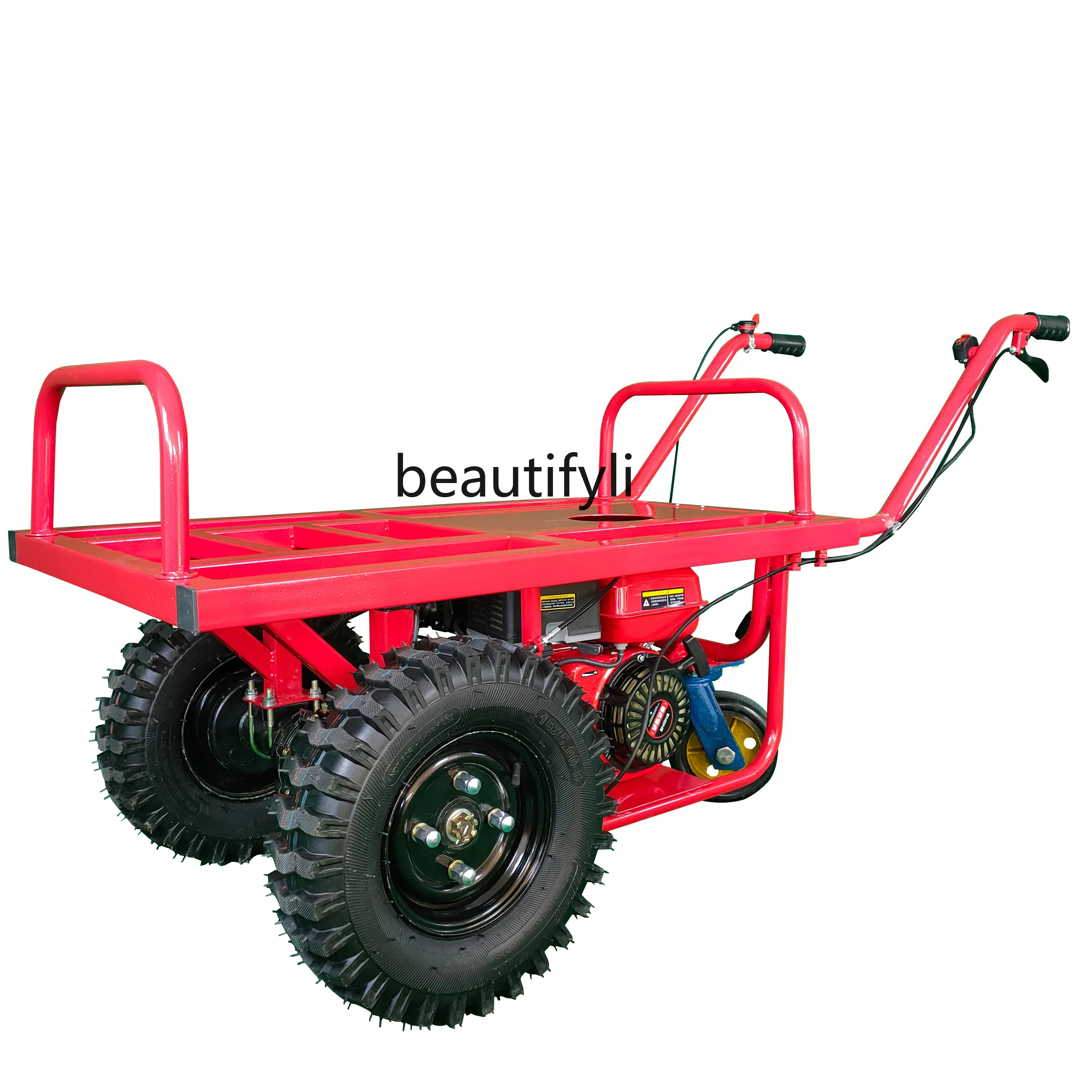 

L B6 Mountain Climbing Truck Agricultural Platform Trolley Two-Wheel Power Truck Gasoline Trolley