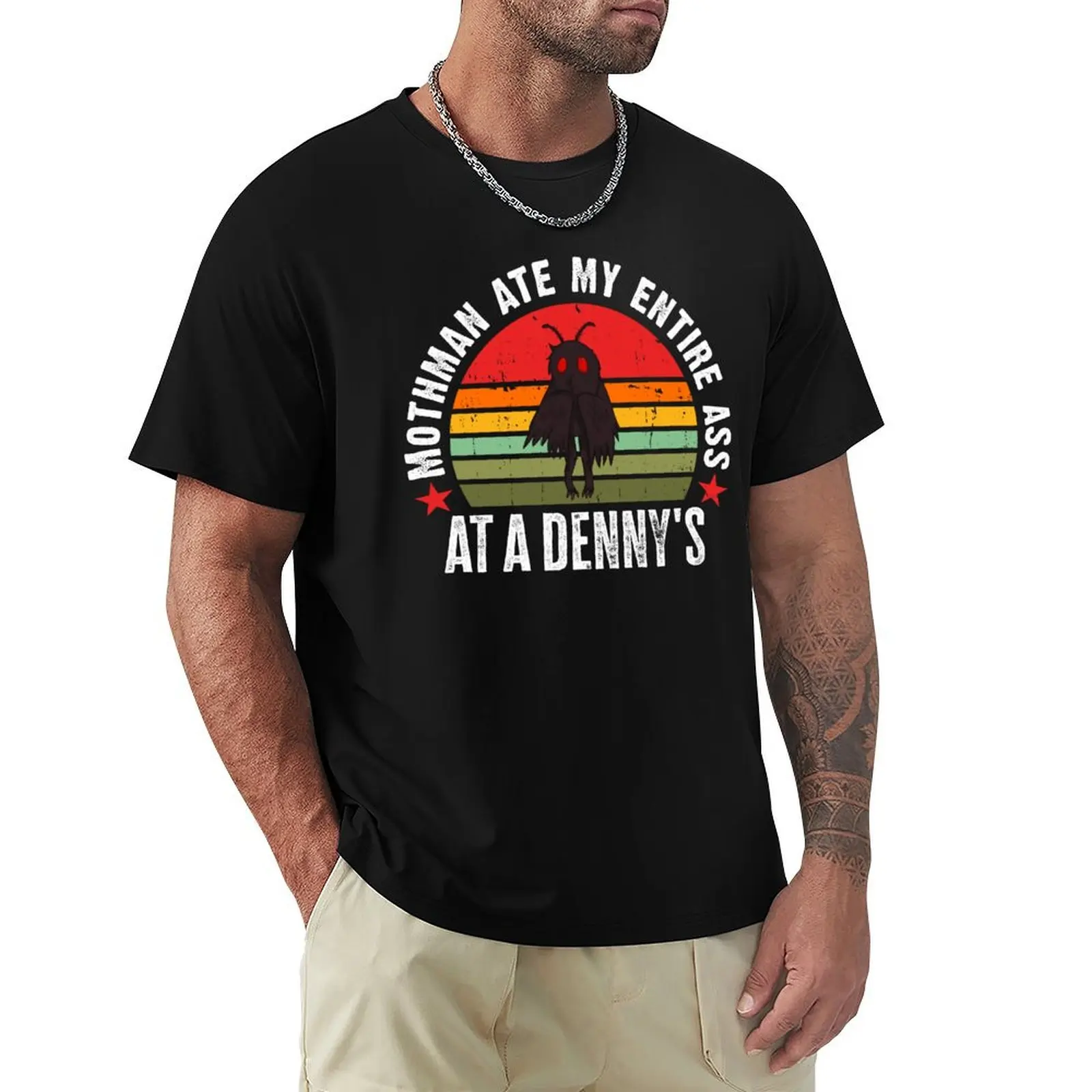 Vintage Mothman Ate My Entire Ass At A Denny's Cryptid Mothman T-Shirt t shirt personalised T-Shirt