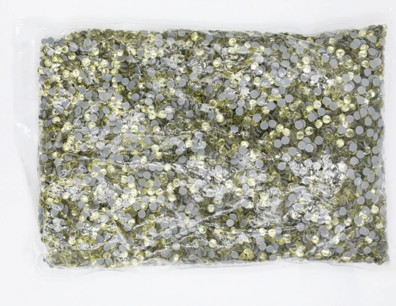 Grote tas 42 popkleuren groothandel grote verpakking DMC hotfix steentjes plaksteen glas opstrijkbaar voor trouwjurk decoraties