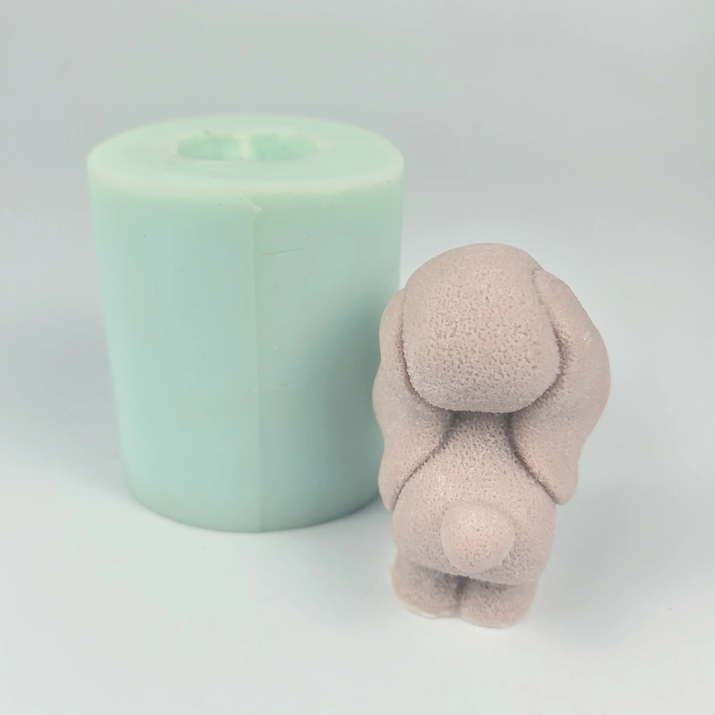 

3D Animals Mold Shy Little Rabbit Moulds Silicone Soap Bunny Molds Clay Resin Decor Wedding Birthday Candles Handmade DW0860
