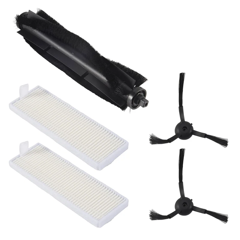 ABKR-5Pcs فرشاة الأسطوانة تصفية الجانب فرشاة استبدال أجزاء ل Qihoo 360 S10 X100 ماكس الروبوتية مكنسة كهربائية