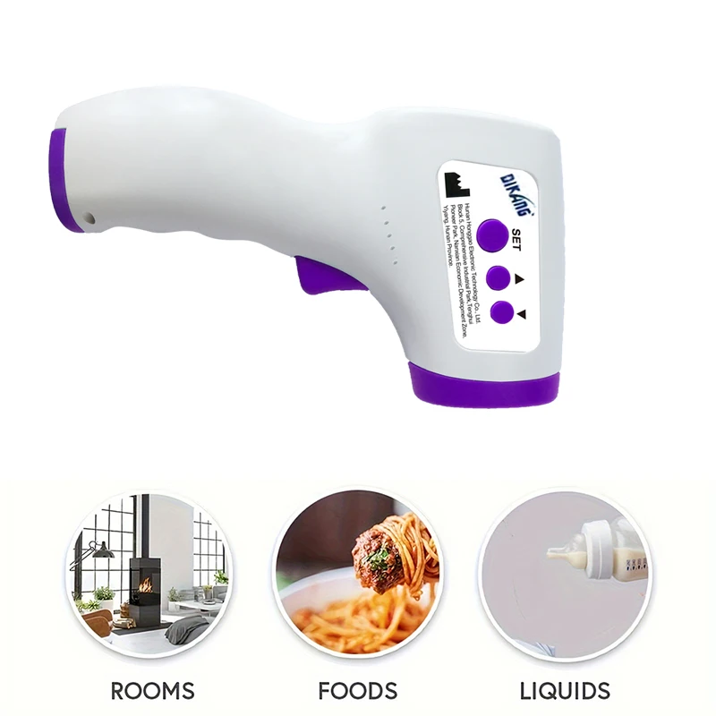 Non-contact high precision medical forehead temperature gun handheld intelligent ear thermometer home fever detector LED display