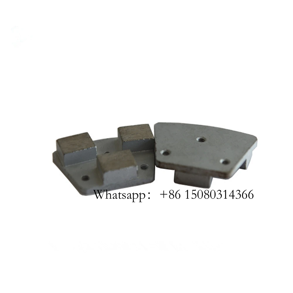 ASL Blastrac Metal Pads Of Concrete Epoxy Floor Grinding Tools Three M6 Thread Holes Diamond Wheel For 9PCS