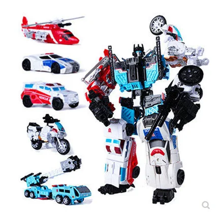6 في 1 Superion HZX ألعاب التحول نسخة مطورة شخصية الحركة KO G1 طائرة روبوت IDW نموذج صبي أطفال بدون صندوق