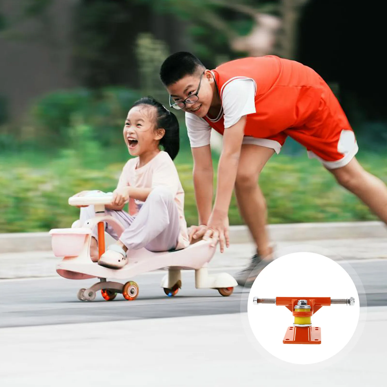 

2Pcs Metal Skateboard Bridge Friendly Size Longboard Trucks Wheels Combo Set Safe Stable Skating Experience