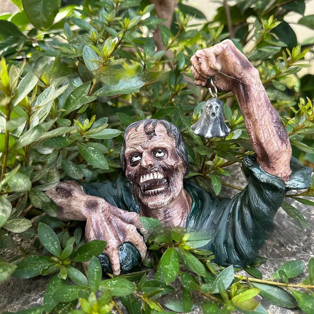 

high-end and niche resin handicrafts Halloween zombie figurines, courtyard and garden atmosphere decorations