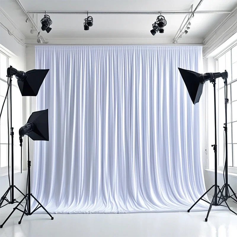 Shooting Background Props Activity Decoration Cloths Hangable Length of 300cm Clothing Store Dedicated Black Background Curtain