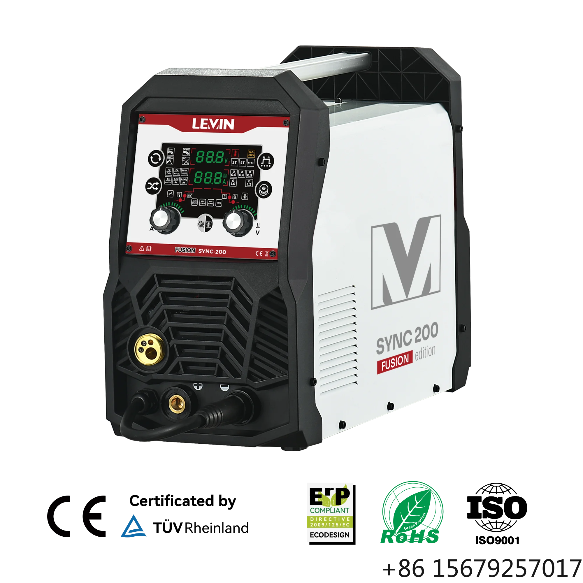 OEM Soldadora 4-in-1 TIG/MIG/MMA 200A Inverter Welder 110/220V 60% Duty Cycle 85% Efficiency Welding Machine for Heavy Duty Work