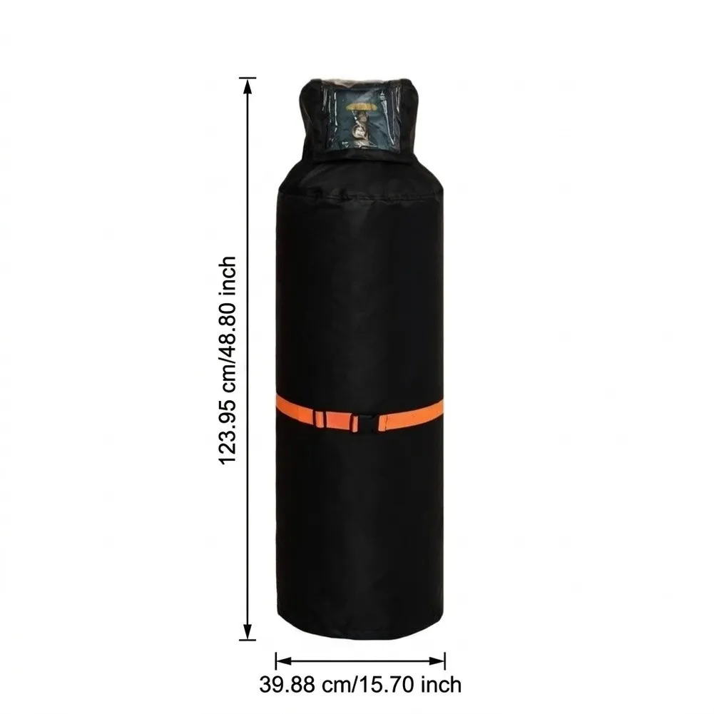 Propane Tank Cover for Outdoor Grills Featuring Waterproof Oxford Material and Adjustable Straps to Prevent Displacement by Wind