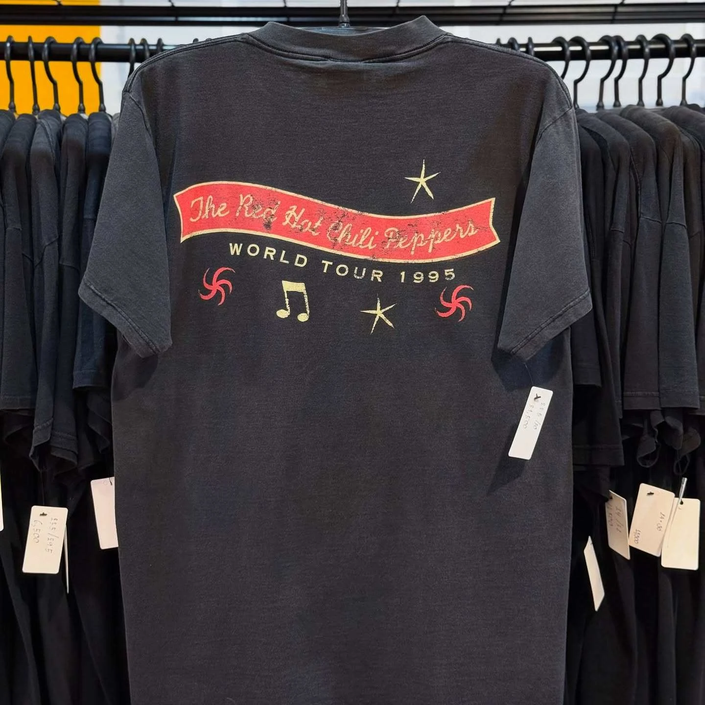 Vintage Red Hot Chili Peppers One Hot Minute RHCP 1995 Band Grafik T-Shirt Baumwolle Herren Damen T-Shirt Sommer Streetwear – Detail 3
