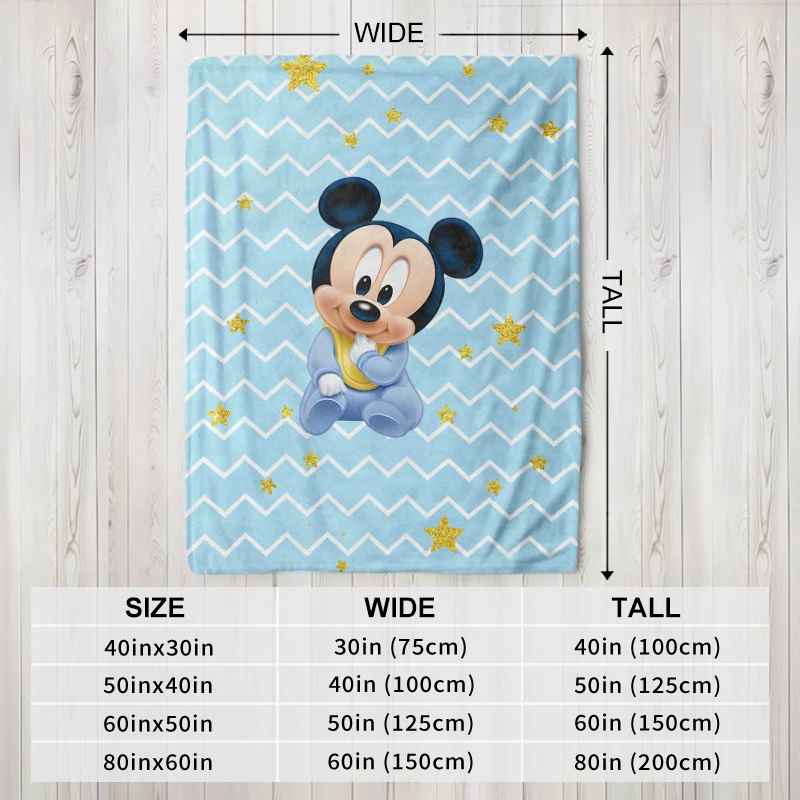 طفل ميكي الفانيلا بطانية رقيق دافئ رمي الأطفال الكبار قيلولة البطانيات لينة الفراش أريكة بطانية لزينة المنزل الطرف #3