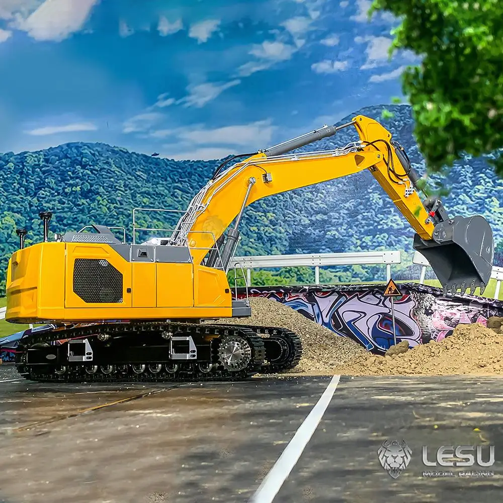 LESU Aoue-LR945 RTR 1/14 RC 유압 굴착기, 금속 굴착기, PL18EVLite 엔지니어링 차량, 페인트 조립 모델 장난감, TH22901