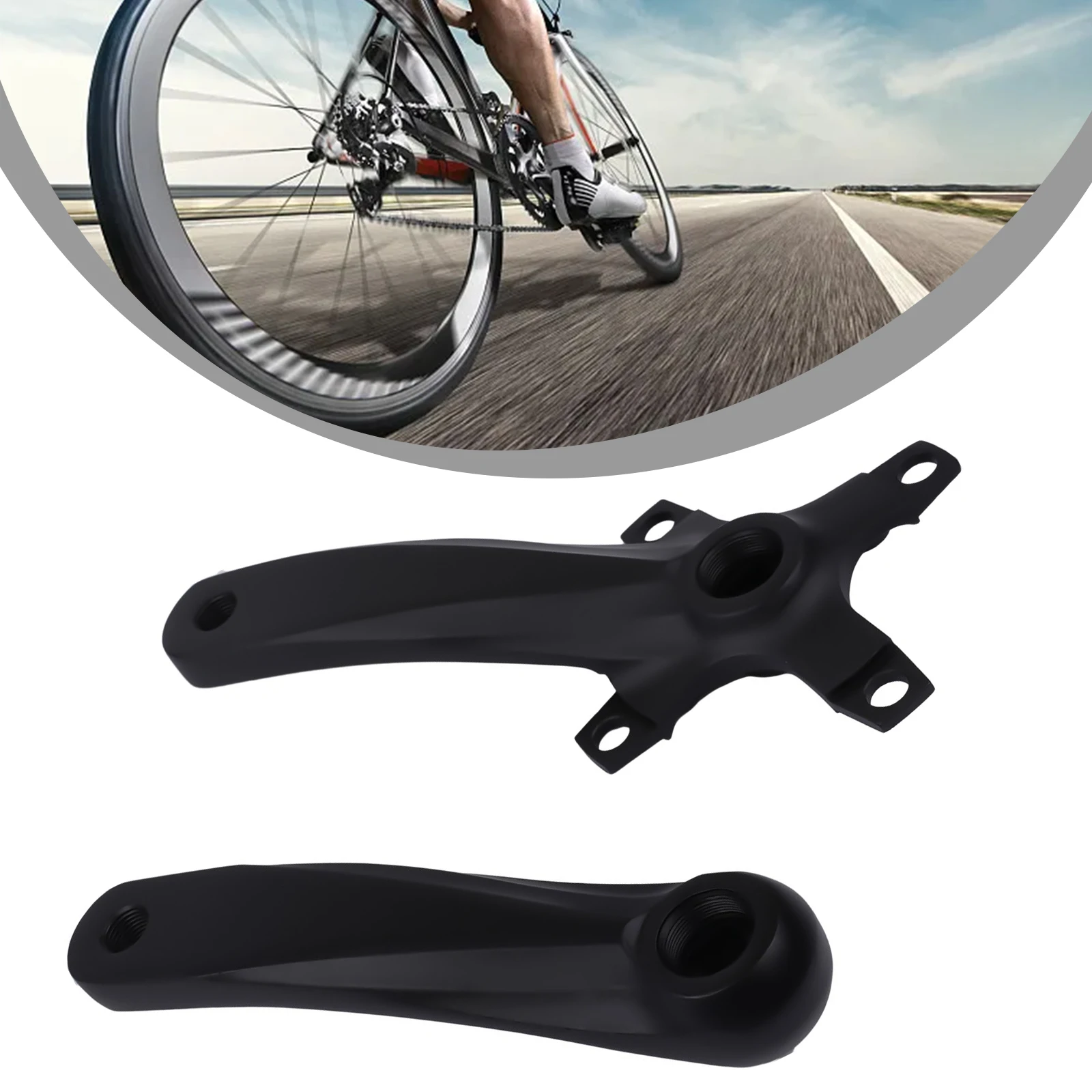 Bicycle Tooth Plate Bicycle Crank Set Crank Leg 1set Aluminum Alloy Specification 9/16 Speed:7-12S New Material