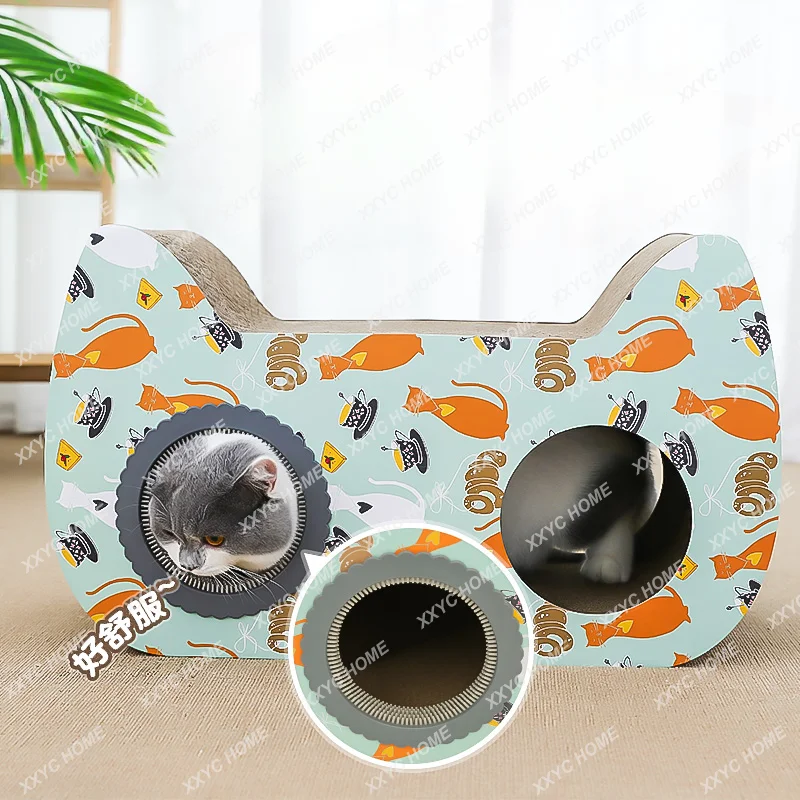 Cat Itching Device Cat Scratch Board Cat Nest Integrated Corrugated Paper Wear-Resistant Non-Chip Vertical Extra Large Cat Toy