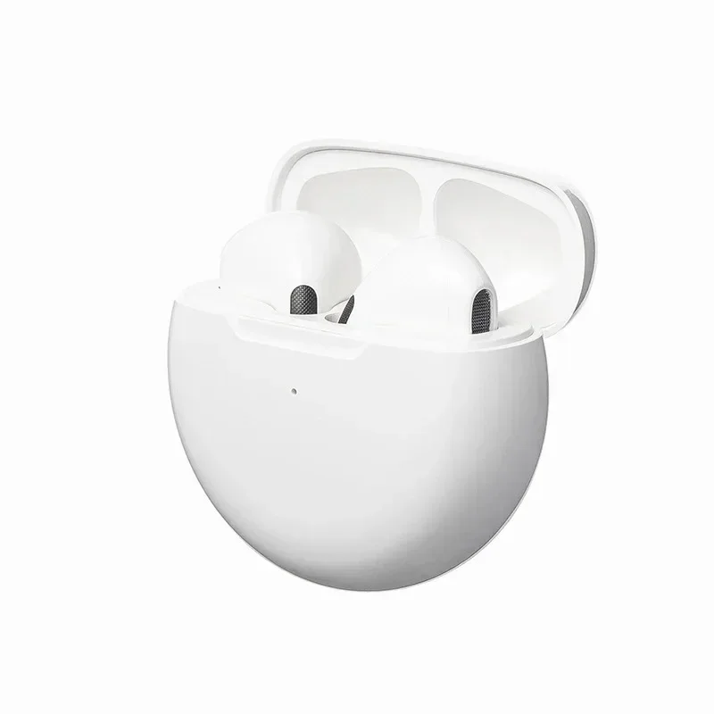 Pro6 Headset Bluetooth 5.3 TWS nirkabel, earbud olahraga musik sentuh pintar untuk semua ponsel pintar