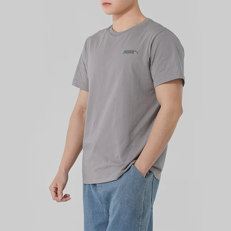 Puma Authentic Summer Men's Simple Sports Training Comfort Breathable Short Sleeve 691340-62