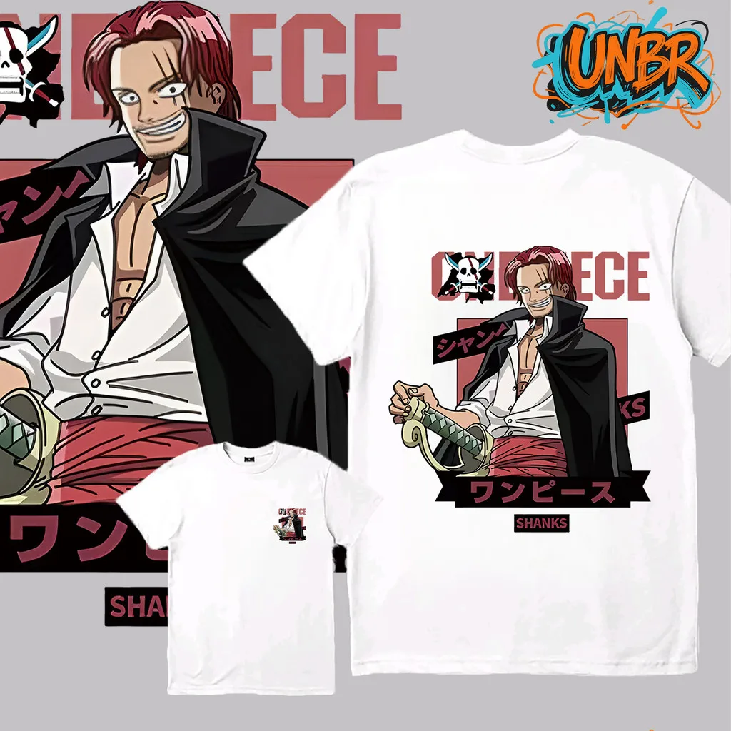 

Japanese Anime ONE PIECE Cotton Unisex T Shirt Men Baju Lelaki Wanita Perempuan Anime Graphic Tee Short-sleeved Women Top
