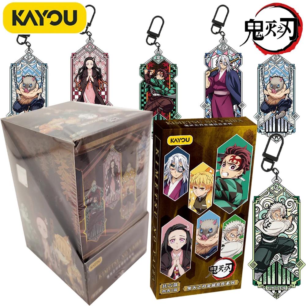 Original Kayou Demon Slayer Classic Styling Design Series Bag Car Key Metal Pendant Popular Anime IP Trend Peripheral Xmas Gift
