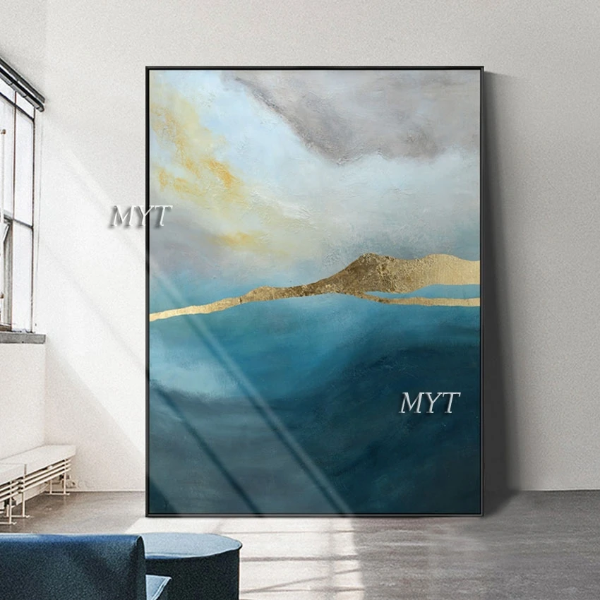 

Абстрактная текстурированная Толстая картина маслом темного цвета, современное домашнее настенное украшение, Абстрактная Картина на холсте для отеля, спальни