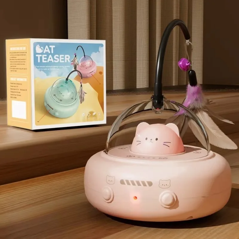 Smart cat chaser with 360-degree automatic avoidance system pet toy