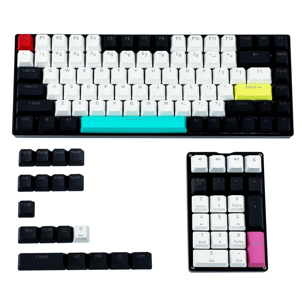 

108 122 Future Funk Backlit Keycaps Double Shot PBT OEM Profile For MX Mechanical Keyboard 104 87 84 68