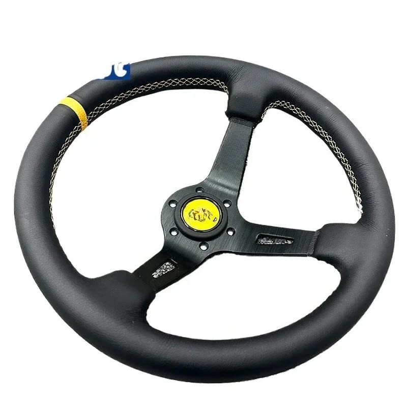 

Modified steering wheel leather