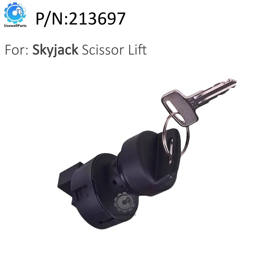 

Замок зажигания UsewellParts 213697 для ножничных подъемников Skyjack SJIII 3220, 3226, 4626, 4632, 4740