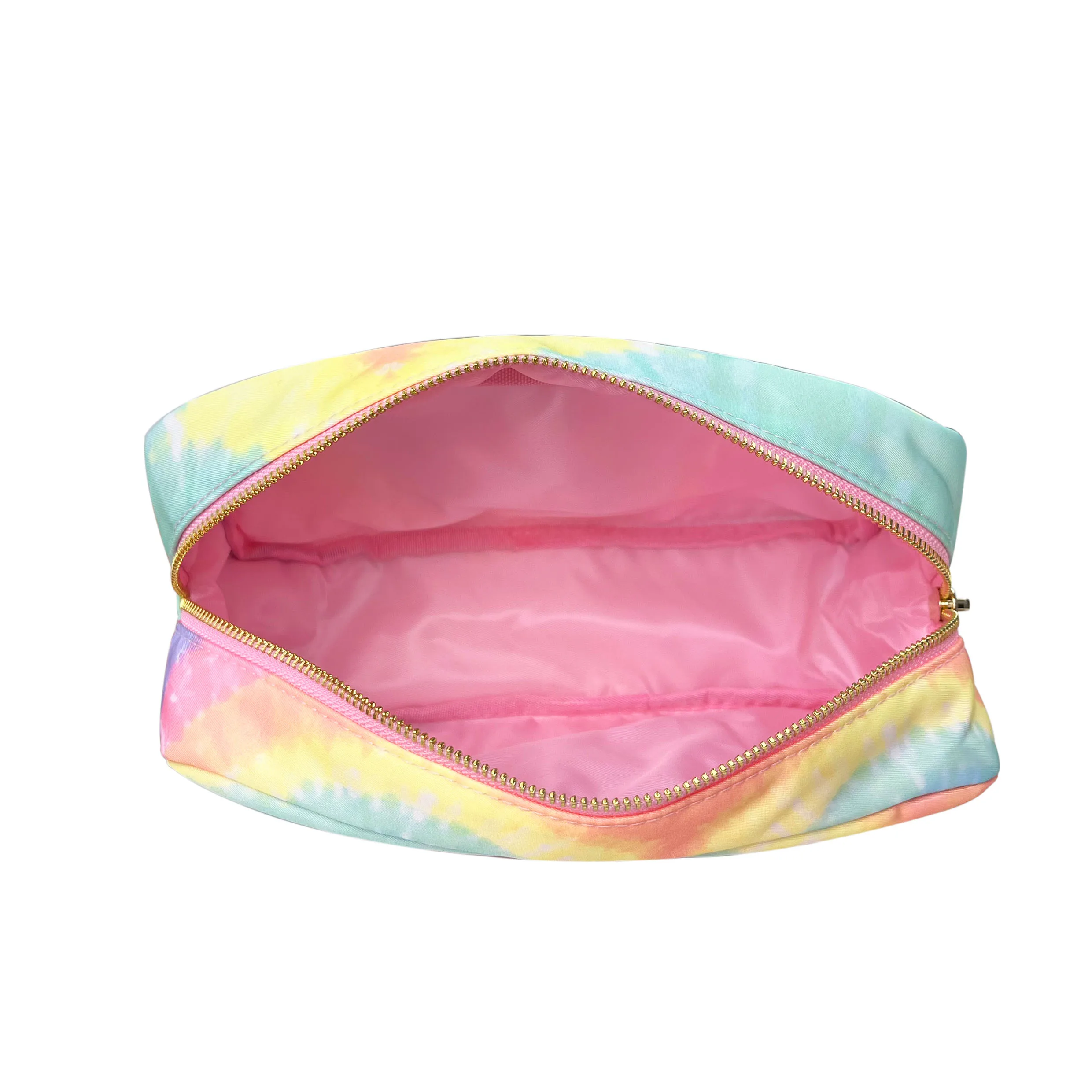 Tie-dye Cosmetic Pouch Bag Nylon Zipper Travel Portable Toiletry Makeup Bag Storage Bags Waterproof