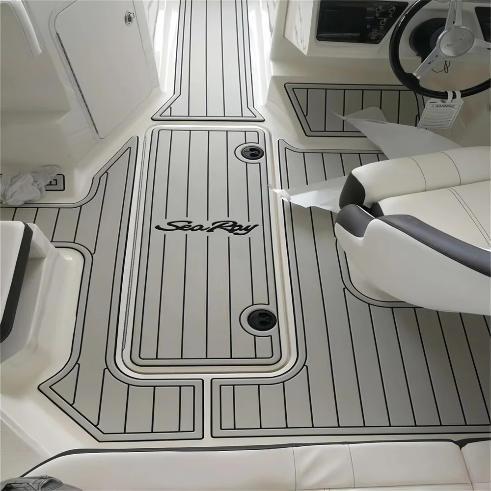 2015-2019 Sea Ray 19 SPX Cockpit bow 146mm EVA foam faux mat floor SeaDek MarineMat Gatorstep Style Self Adhesive