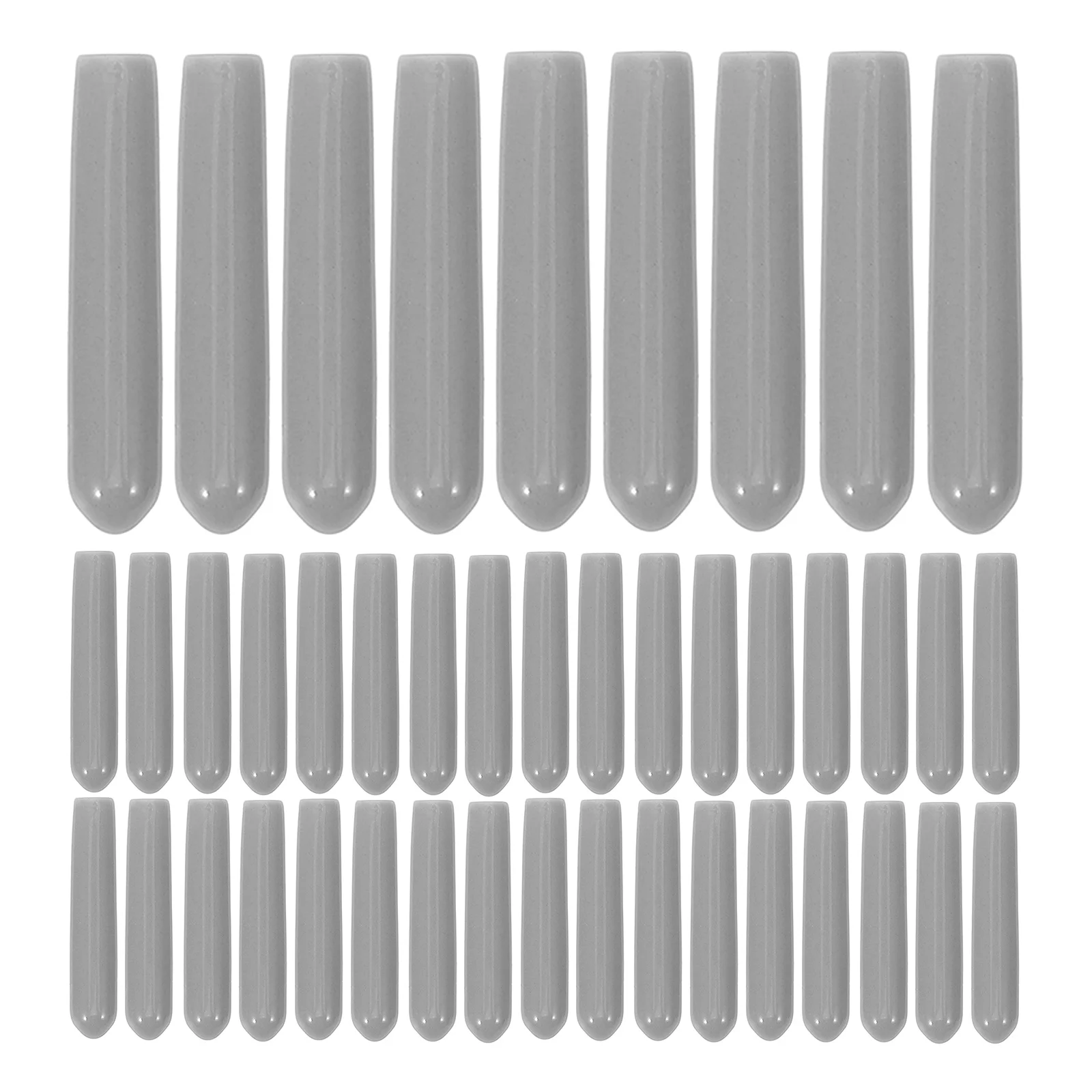 100pcs Grey Dishwasher Rack Coating Protectors Flexible Plastic End Caps Repair Rust Scratches Home Kitchen Accessories