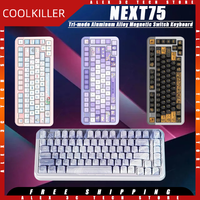 COOLKILLER NEXT75 Mechanical Keyboard Tri-mode Wireless Aluminum Alloy Magnetic Switch Customized Gaming Keyboard Pc Accessories