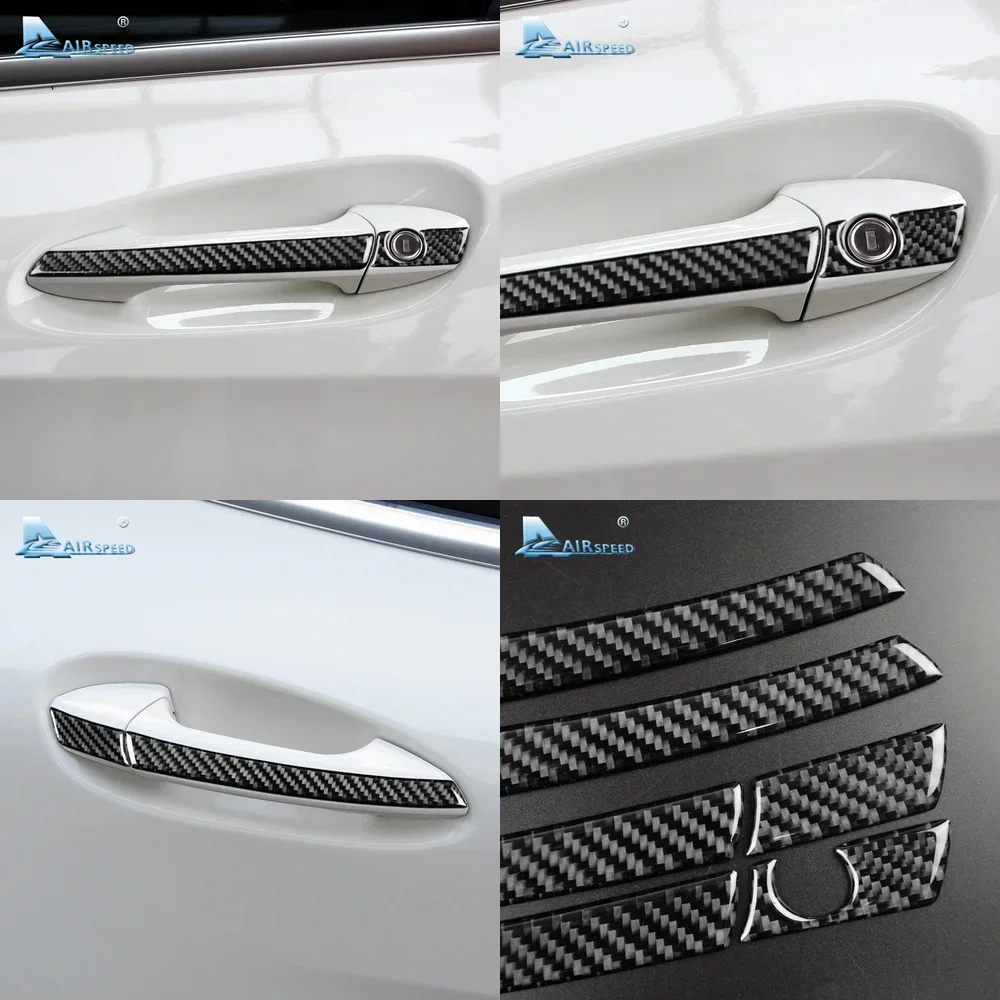 

Airspeed for Mercedes Benz A Class 2013 2018 CLA 2013 18 GLA 15 16 LHD Carbon Fiber Exterior Door Handle Cover Trim Car Stickers