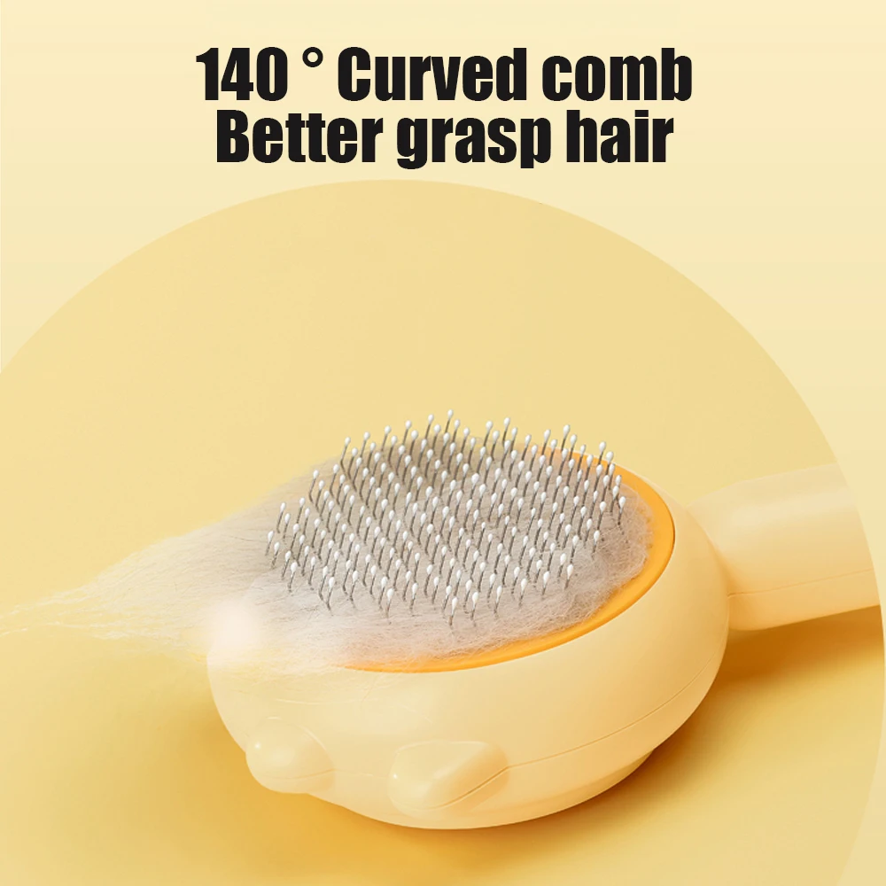 Self Cleaning Slicker Brush for Dog Cat Pet Comb Remover Undercoat Tangled Hair Massages Particle Cat Combs Improves Circulation