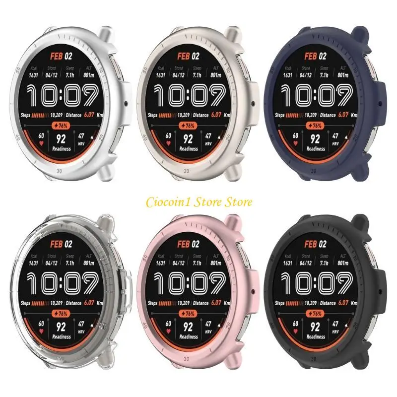 A3PC Comfort Wear Half Wrap Cover Smartwatch Shell Hollowed Design for Active 2 A2437
