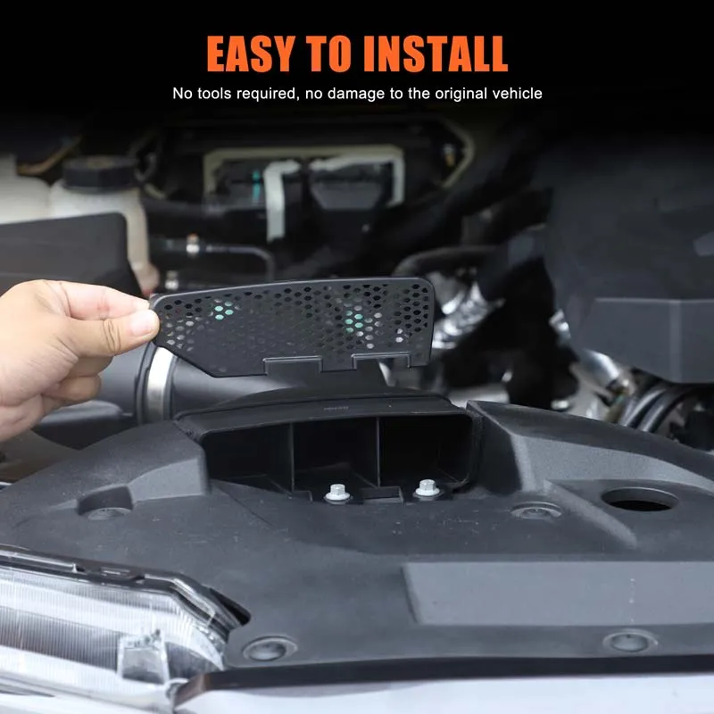 

For Ford Ranger 2023 2024 2025 2026 ABS Car Hood Engine Air Inlet Dust-Proof Cover Trim Panel Car Interior Accessories