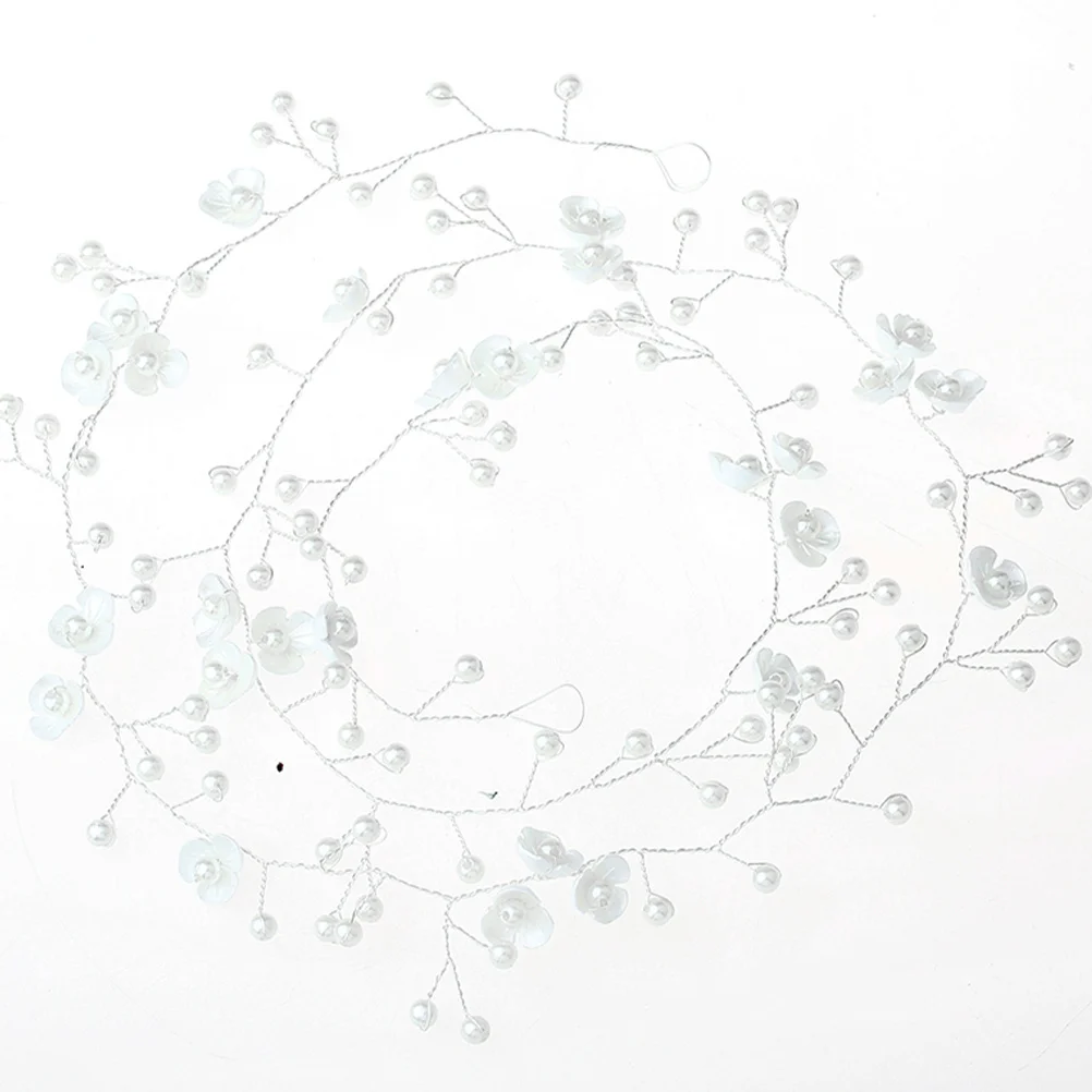 Bride Zinc Alloy Wedding Waist Belt Pearl Flower Design Chic Bridal Sash Beautiful Bridal Accessory Chain Belt