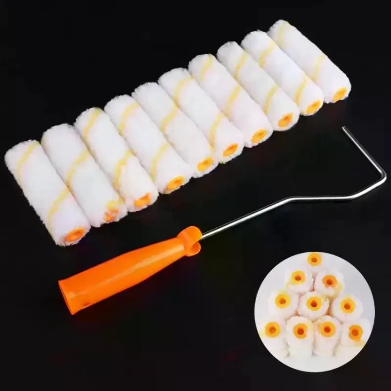 

Набор из 11 валиков для покраски: создайте профессиональный вид стен с помощью 4-дюймовых валиков и покрытий, для отелей/ресторанов/коммерческих объектов