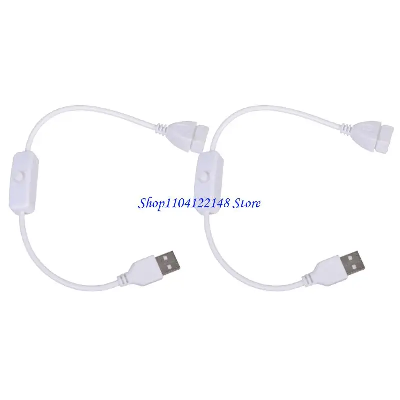 P9FA USB Male to Female Power Switcher Cable For Small Fan LED Light Air Blower