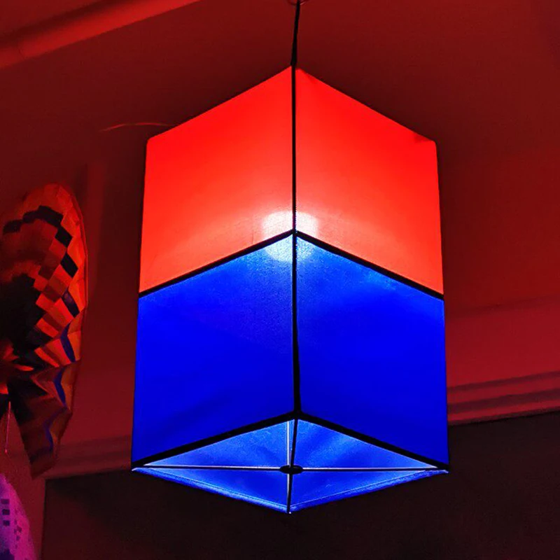 

Korean Restaurant Barbecue Shop Lantern Colorful Fabric Lantern Korean-style Cold Noodles Cuisine Izakaya Hot Pot Decor Lantern