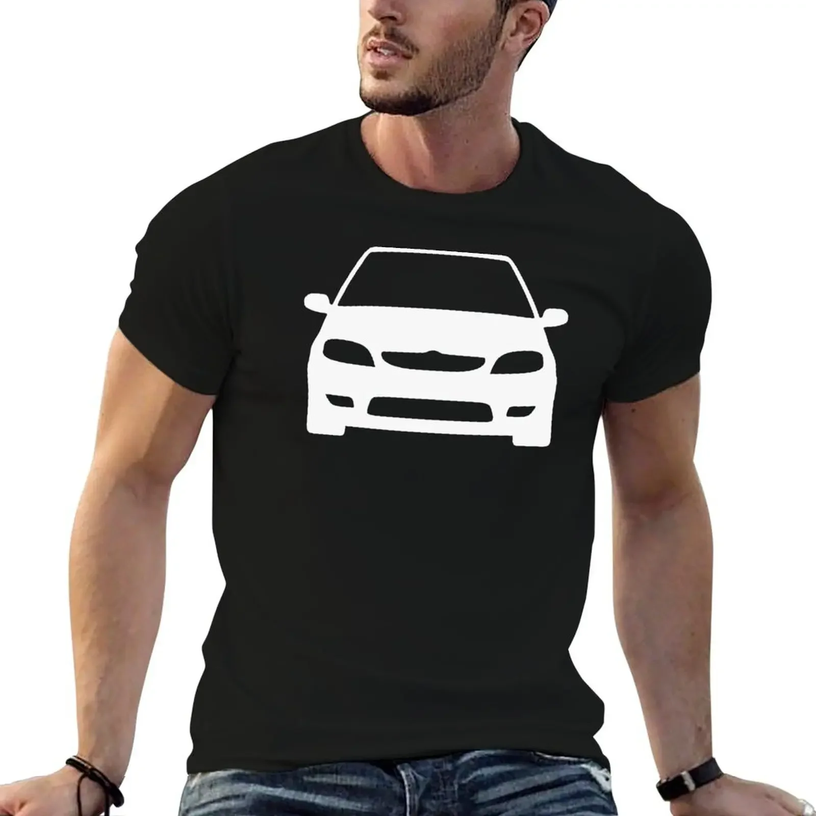 

Citroen Saxo VTS VTR facelift 1999-2004 white silhouette T-Shirt Funny t-shirts plain shirts graphic tee men