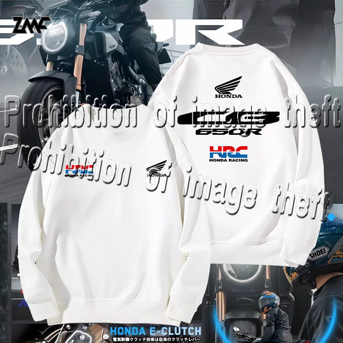 

Honda Autumn and Winter New Long Sleeved Sweatshirt 3D Printed Motorcycle Style Adult Children's Sports Long Sleeved Shirt
