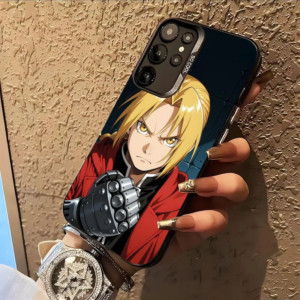 Fullmetal Edward Elric Phone Case for Samsung Galaxy A57 56 55 54 52 37 36 35 34 27 26 25 17 16 5G Colorful Silver Cover