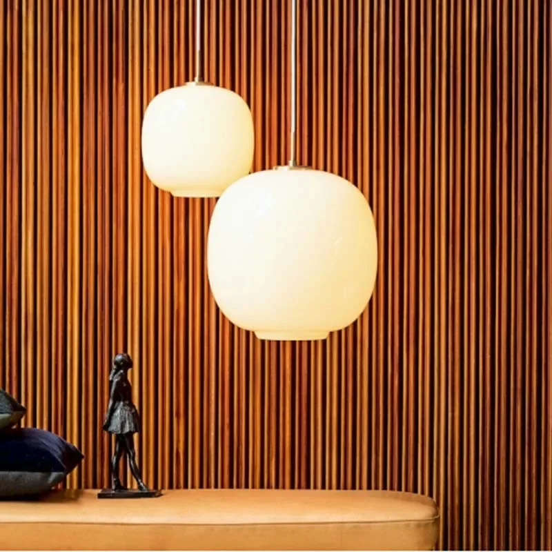 

Nordic Danish designer glass pendant light Mordern minimalist VL45 white ball hanging lamp dinging room kitchen island lightling