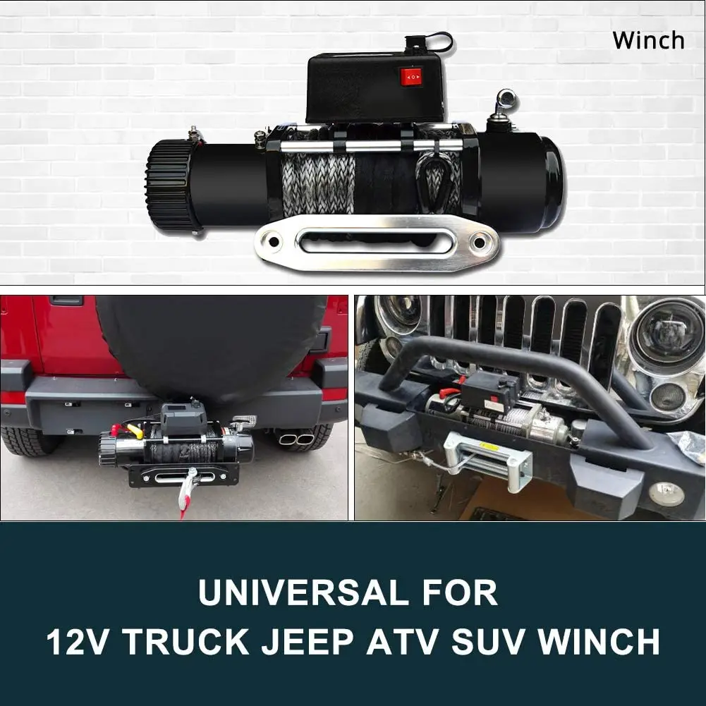 Gêmeo sem fio guincho kit de controle remoto, interruptor de recuperação para caminhão, jipe, veículo todo-o-terreno, off-road, 12V, 24V