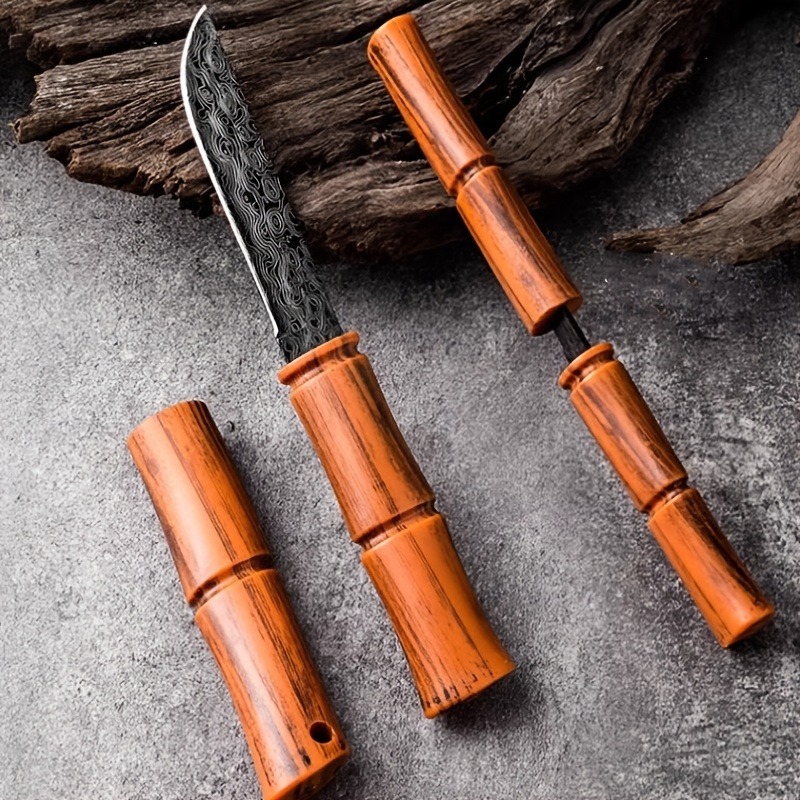  1PC High Hardness Cutting Knife, EDC Fixed Blade, Portable Pocket Knife, Perfect for Camping, Backpacking and Outdoor Adventures 