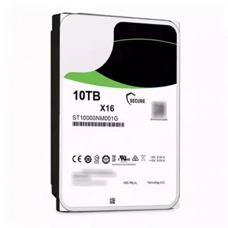 2pcsSt10000Nm001G Hdd Exos X16 10Tb 3.5 "Sata 6 جيجابايت/ثانية 56 ميجابايت محركات الأقراص الصلبة الداخلية لخادم المؤسسة Hdd St10000Nm003G