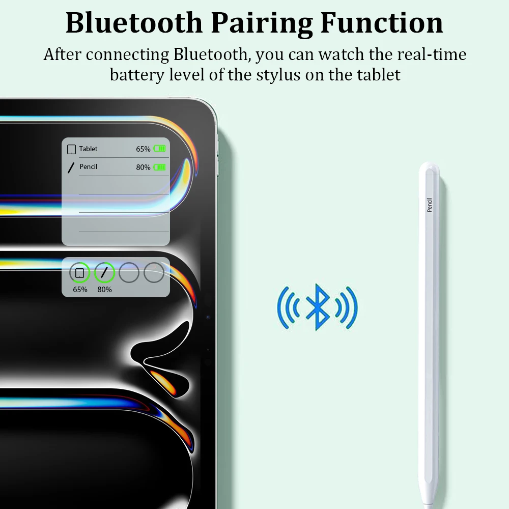 For Apple Bluetooth Pencil For iPad 11 A16 Air 11th M4 M3 M2 5 4 10 9 10th 9th Gen Stylus Pen Pro 13 12.9 M5 Mini 7 6 Touch Pens