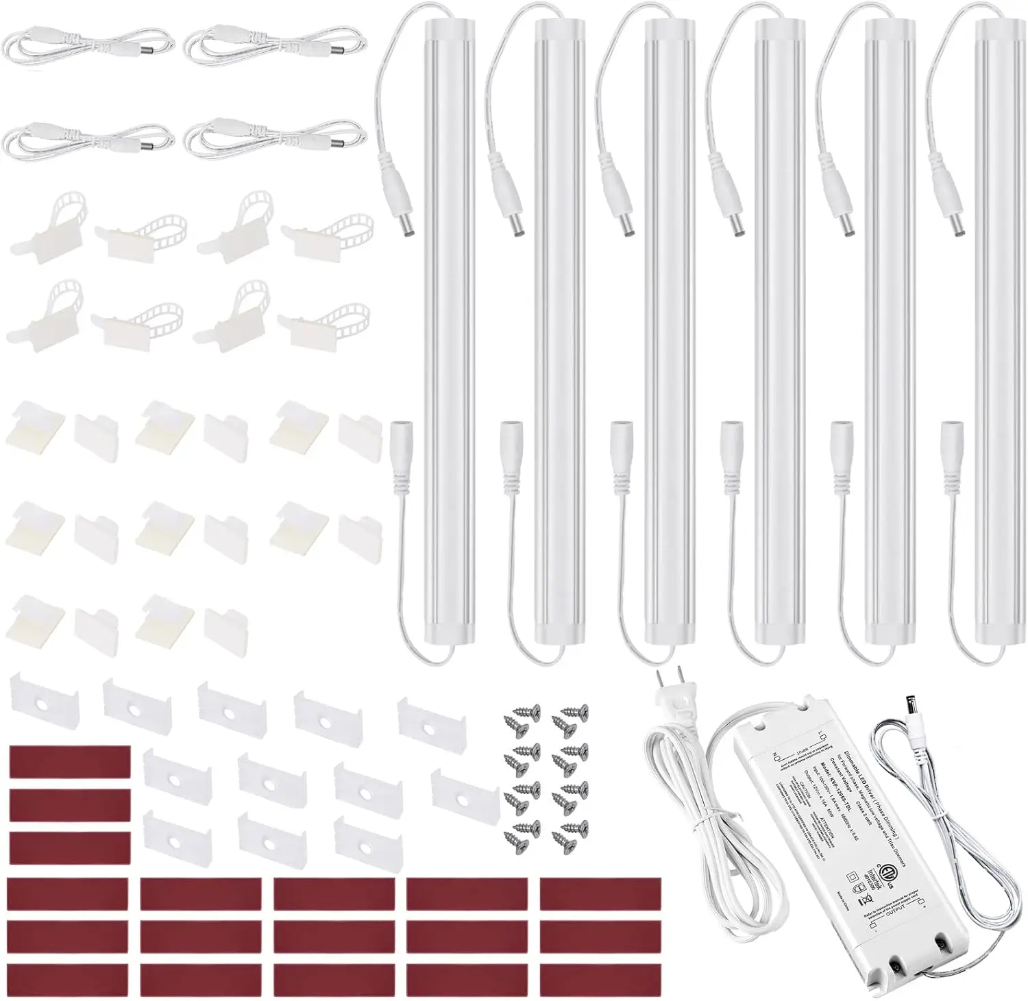 

Under Cabinet Led Lights Kit Dimmable By Ac In-Wall Dimmer. Plug Or Direct Wire Led Driver. Super Bright Linkable Lighting St