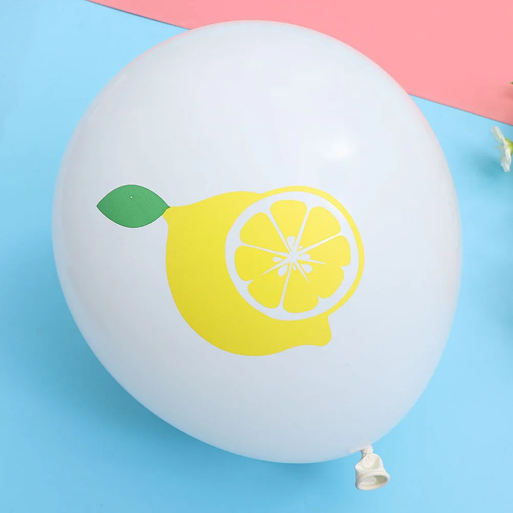 

40Pcs Printed Fruits Latex Balloons Pineapple Cherry Watermelon Lemon 12inch Party Holiday Gathering Decoration